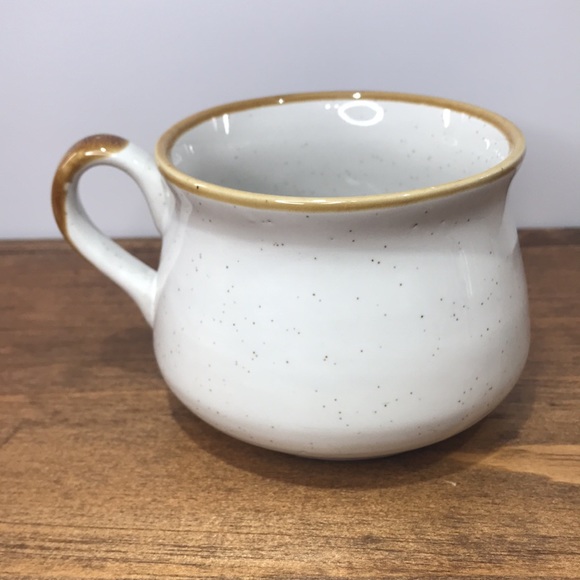 ✨Sold✨ Vintage Stoneware Pea Soup Mugs Set Of Two Made In Korea - Picture 3 of 11